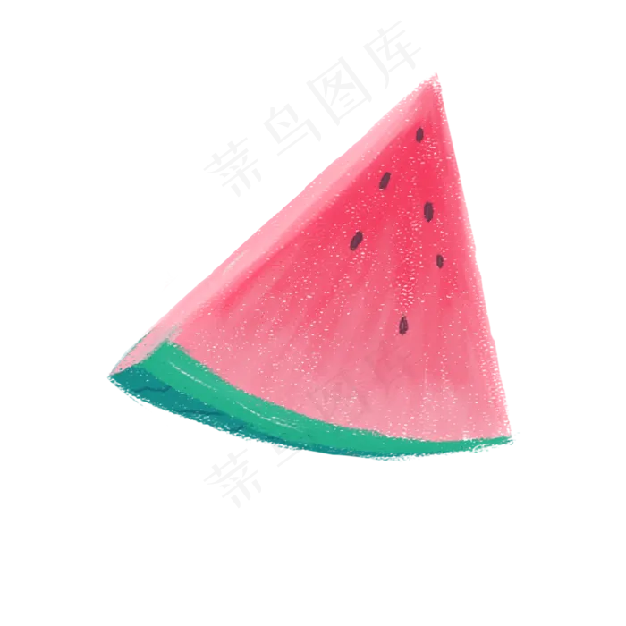 手绘可口水果西瓜可商用元素(2000X2000(DPI:150))psd模版下载
