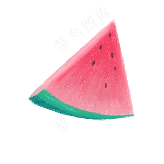 手绘可口水果西瓜可商用元素