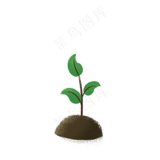 新鲜的绿色植物免抠图