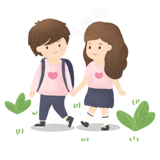 春天可爱Q版情侣背包踏青春游旅