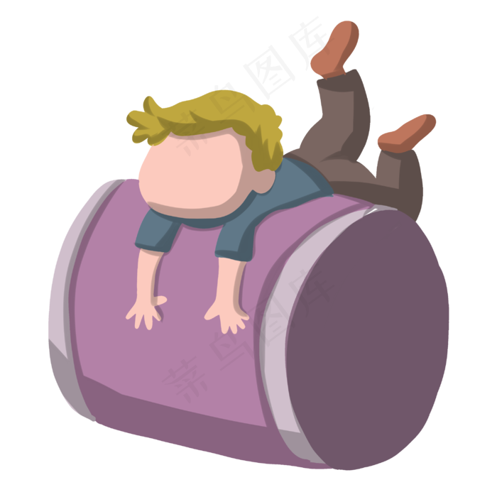 游乐园玩耍男孩(3000X3000(DPI:300))psd模版下载