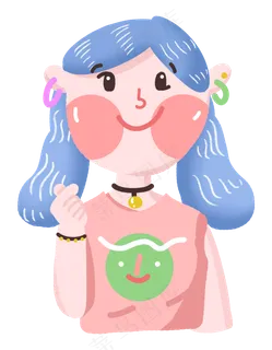 520情侣可爱摇滚头像女生