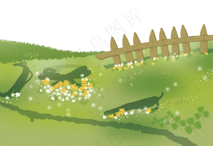 绿油油草地