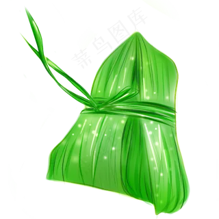 端午食物绿色粽子