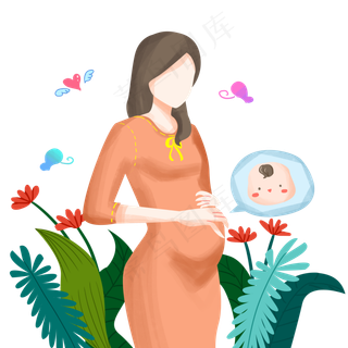 怀孕妈妈温馨画面