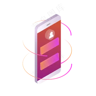 立体风格手机模型元素,免抠元素