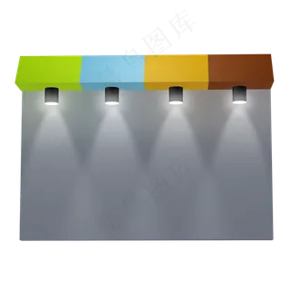 门脸展示灯光彩色门头水果饮料商