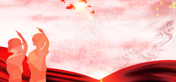 少先队宣誓文艺背景