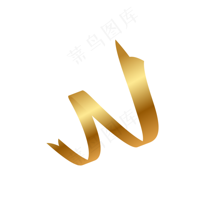 精致飞扬的丝带装饰,免抠元素