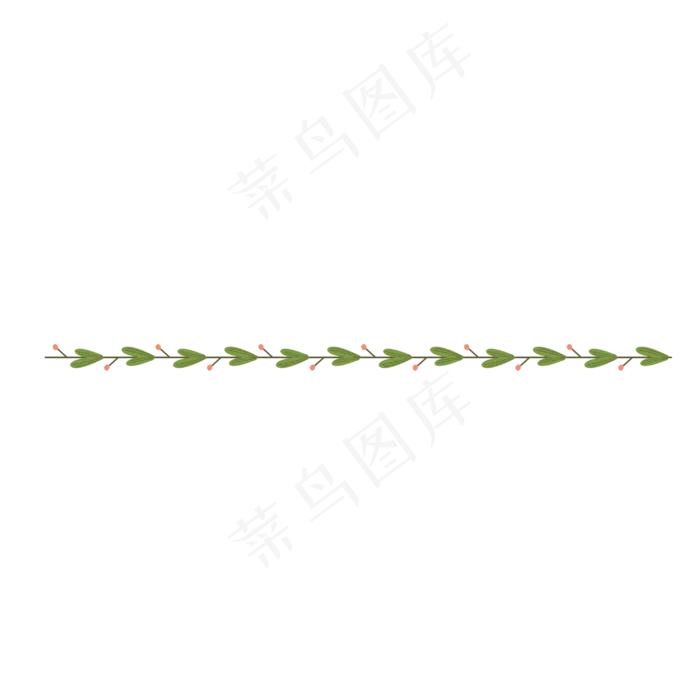 可爱文艺植物花卉分割线,免抠元素(3000X3000(DPI:300))psd模版下载