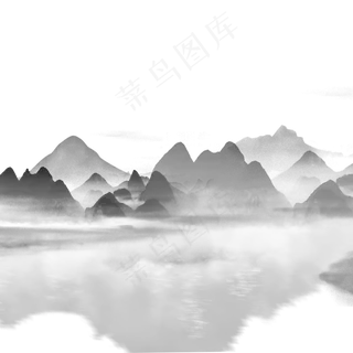 古风水墨山水