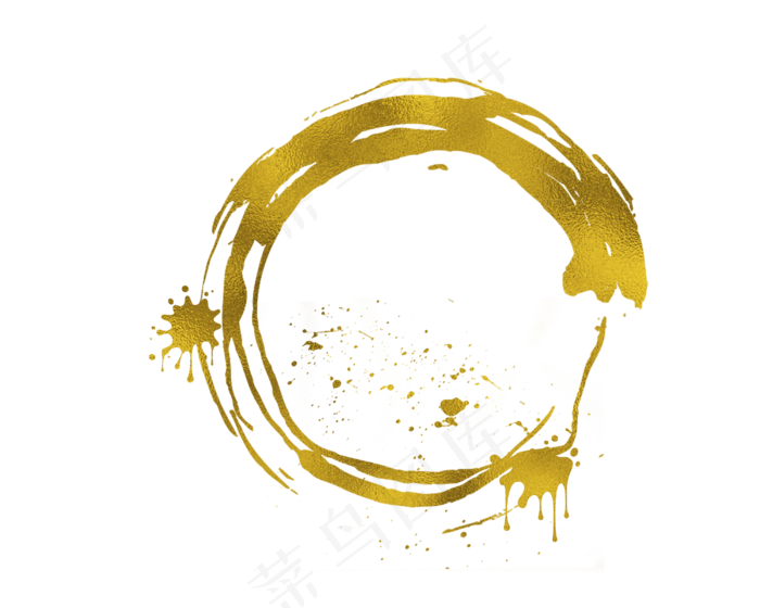 黄色金粉笔刷(2500X2000(DPI:300))psd模版下载
