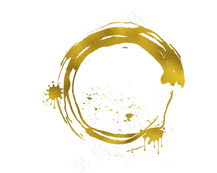 黄色金粉笔刷(2500X2000(DPI:300))psd模版下载