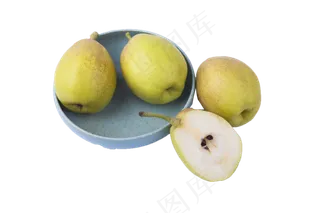 四个绿色营养香梨