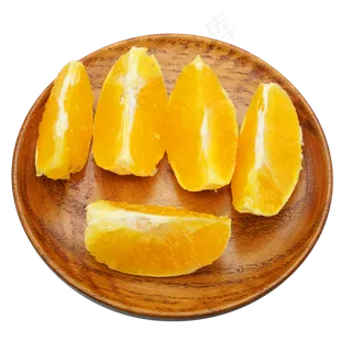 黄色剥开橙子