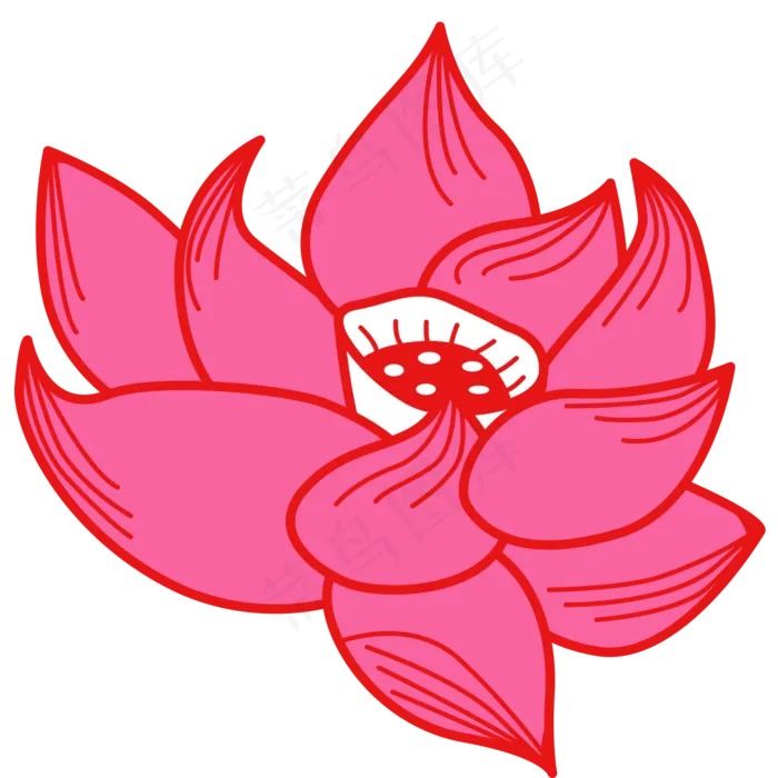 荷花莲花(2000X2000(DPI:300))psd模版下载