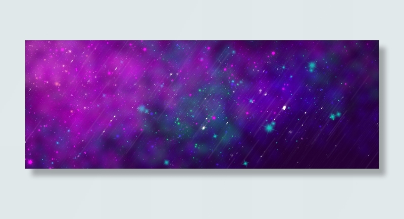 粉色浪漫星空banner背景