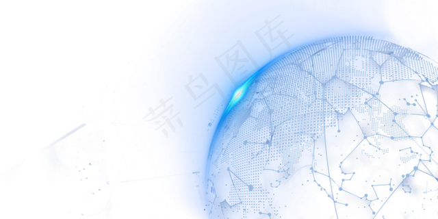 酷炫地球几何线条,免抠元素