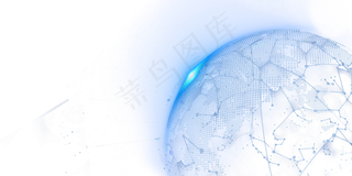 酷炫地球几何线条,免抠元素