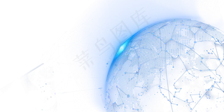 酷炫地球几何线条,免抠元素