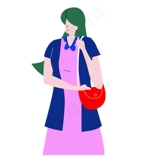 618购物女人装饰素材