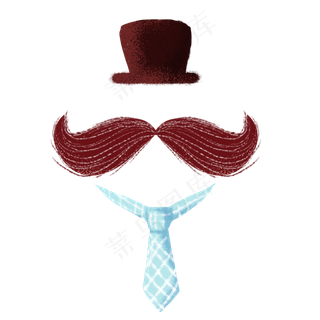 父亲节帽子领带