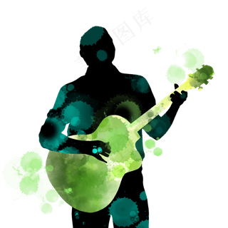 开学季吉他社团招新剪影,免抠元素