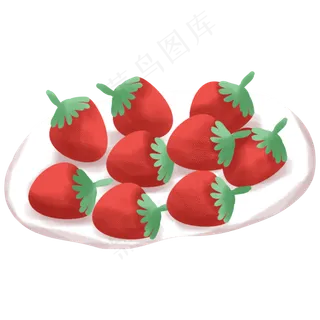 一盘草莓