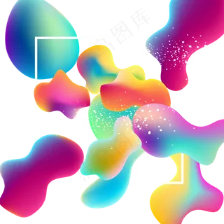 618彩色流体渐变618炫彩流