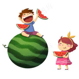 暑假吃西瓜插图