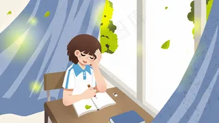 在课堂上打瞌睡的女生