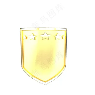 315消费者维权日金色五角星盾牌
