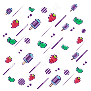 漂浮元素电商水果草莓MBE彩色 漂浮元素电商水果草莓MBE彩色