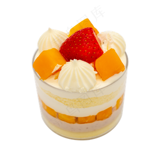 甜点水果奶油蛋糕