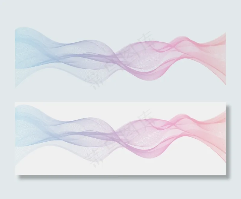 唯美渐变音浪(3500X2022(DPI:300))