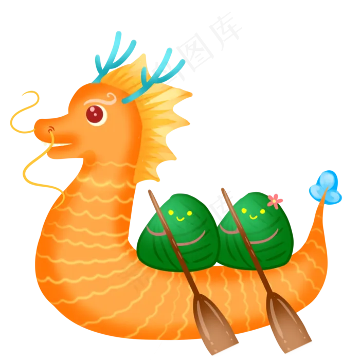 端午节赛龙粽子(2000X2000(DPI:299))psd模版下载