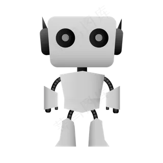 科技感机器人矢量元素,免抠元素