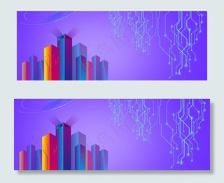 简约科技电路banner