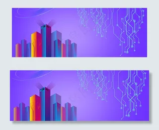 简约科技电路banner