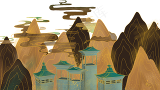 敦煌中国风手绘古风