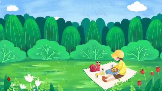 五一出游劳动节郊游旅行野餐