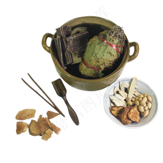 药材中药养生摄影,免抠元素