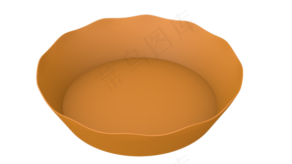 黄色水果盘矢量图