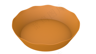 黄色水果盘矢量图