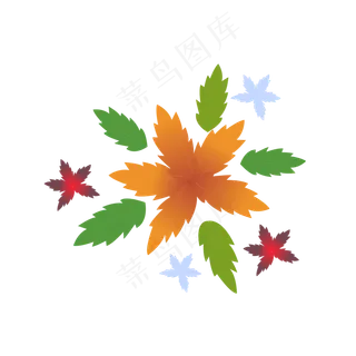 夏季夏天夏至枫叶免扣素材