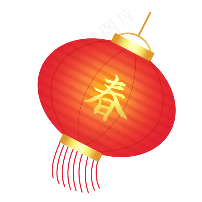 新年灯笼新春春节,免抠元素(2048X2048(DPI:300))psd模版下载