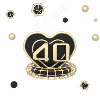 C4D黑金色立体漂浮电商优惠券