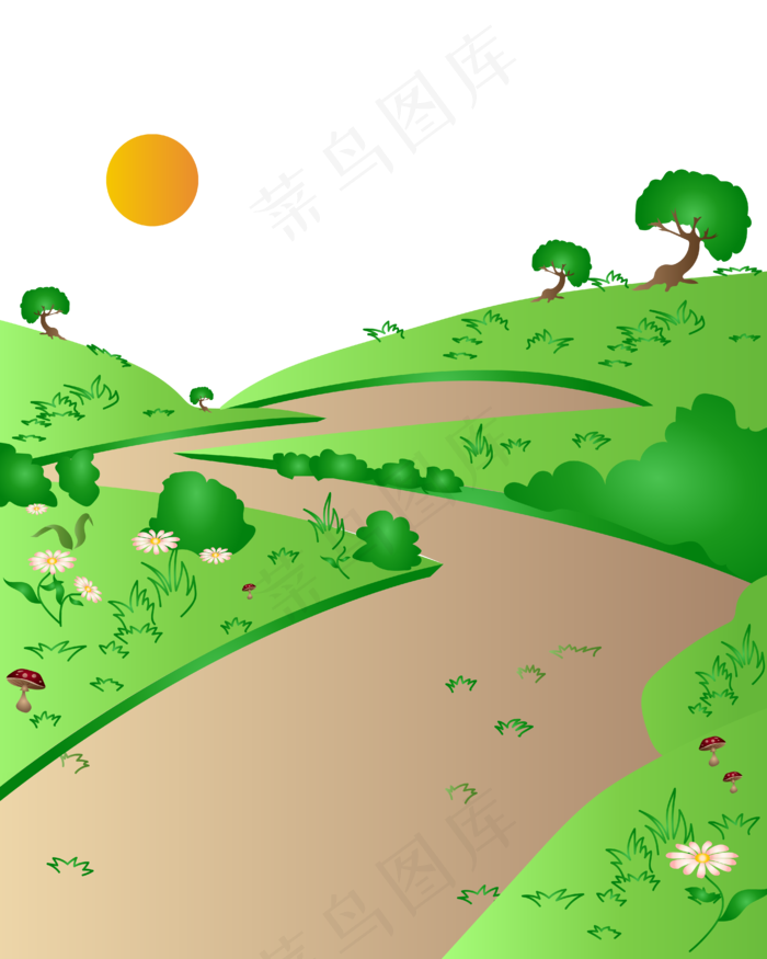 矢量免扣卡通春天(4167*5208px 300 dpi )ai矢量模版下载