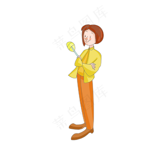 儿童节开心糖果女孩