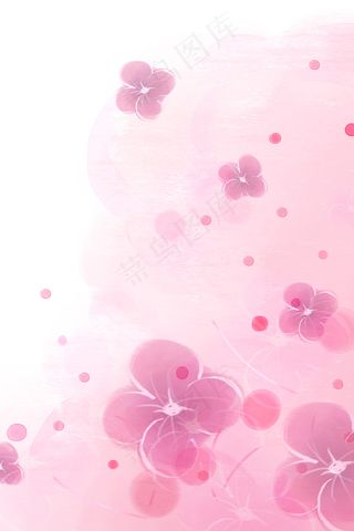 渐变花朵可爱植物边框